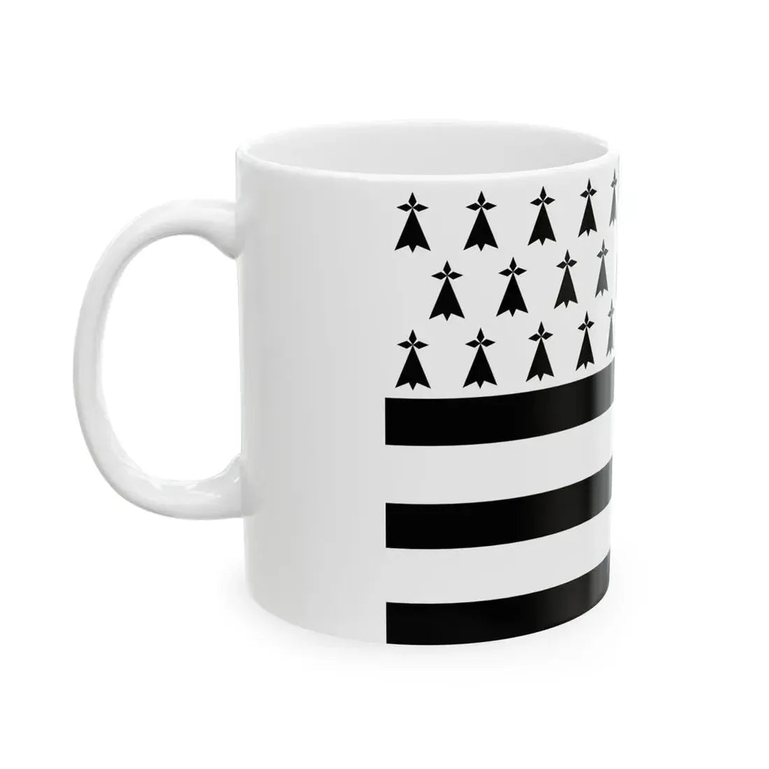Gwenn ha du 14 mouchetures (Belgium) White Coffee Mug - Go Mug Yourself