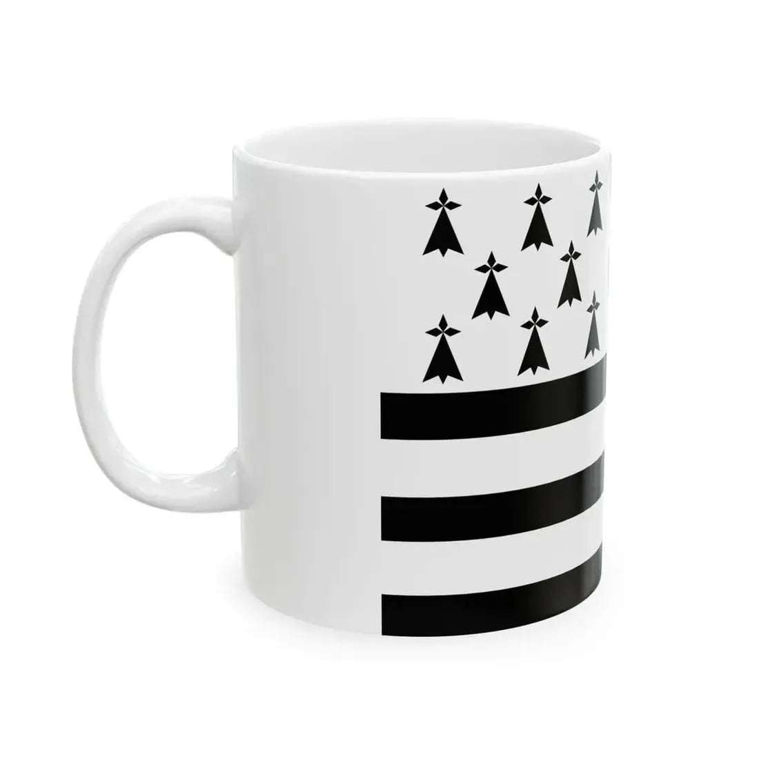Gwenn ha du 8 mouchetures (Belgium) White Coffee Mug - Go Mug Yourself