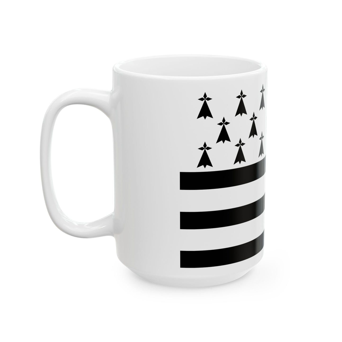Gwenn ha du 8 mouchetures (Belgium) White Coffee Mug-Go Mug Yourself