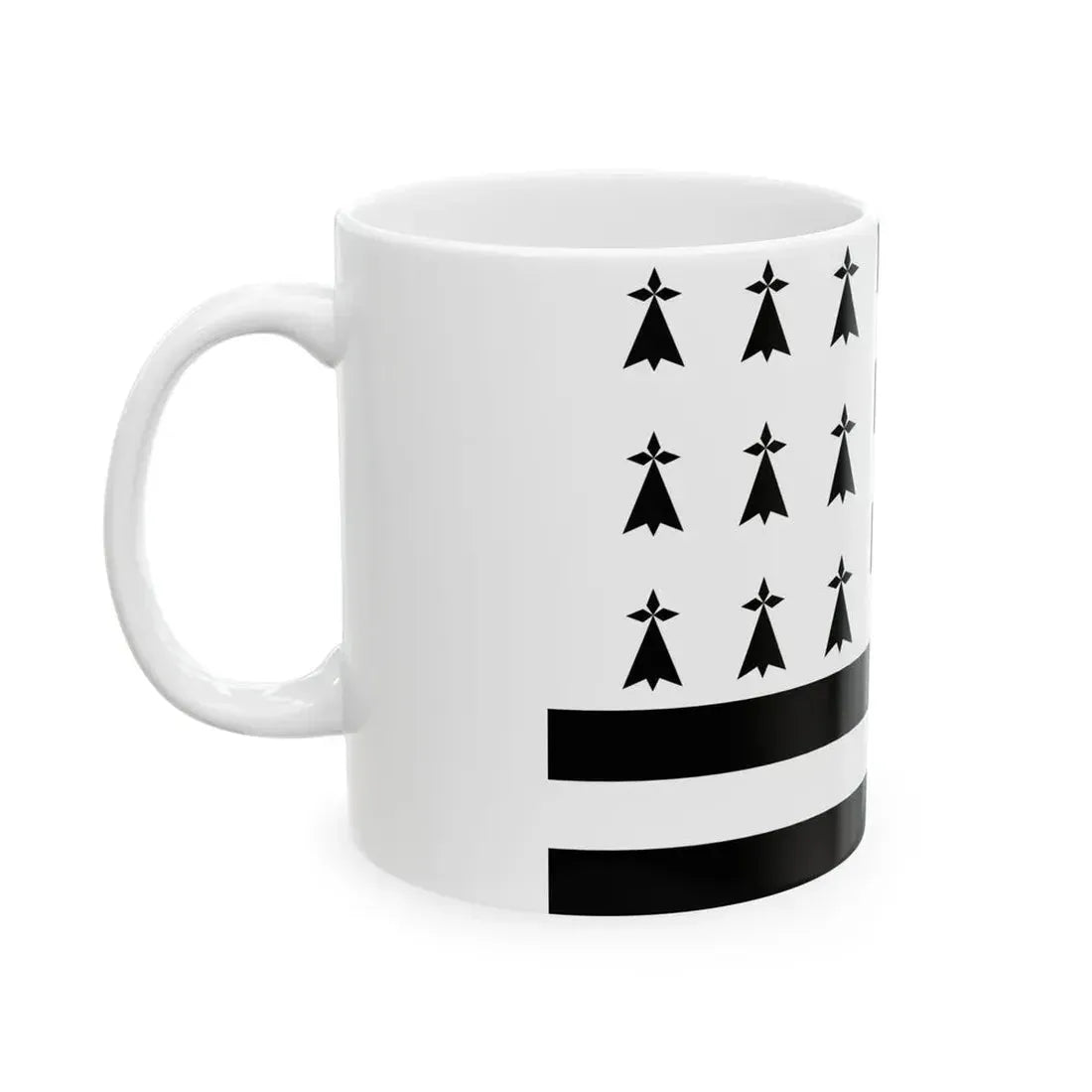 Gwenn ha Du 9 mouchetures - 1937 (Belgium) White Coffee Mug - Go Mug Yourself