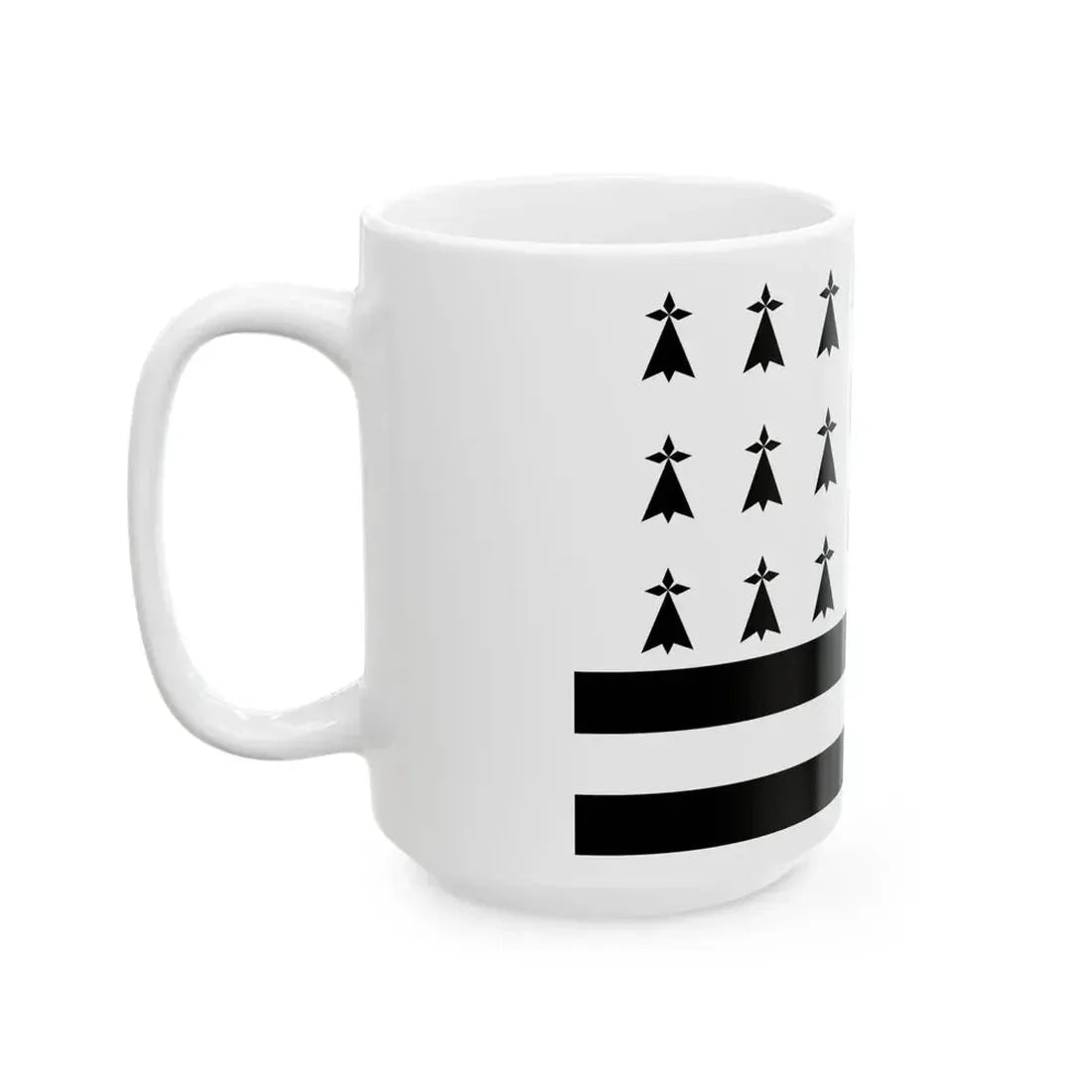 Gwenn ha Du 9 mouchetures - 1937 (Belgium) White Coffee Mug - Go Mug Yourself