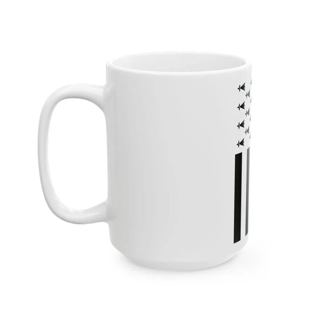Gwenn ha du vertical (Belgium) White Coffee Mug - Go Mug Yourself