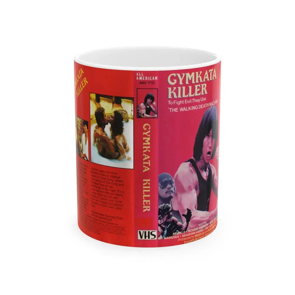 GYMKATA KILLER (VHS COVER) - White Coffee Mug 11oz - Go Mug Yourself