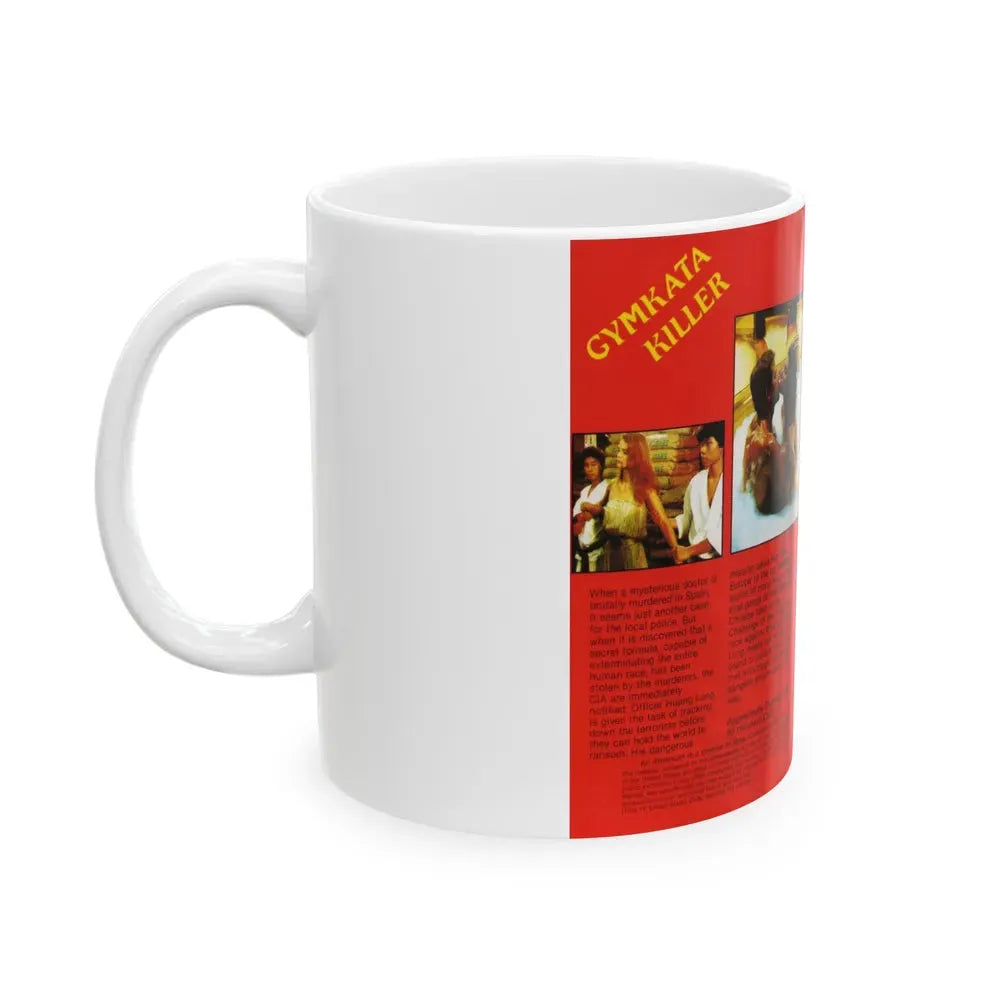 GYMKATA KILLER (VHS COVER) - White Coffee Mug - Go Mug Yourself