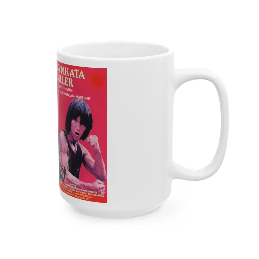 GYMKATA KILLER (VHS COVER) - White Coffee Mug - Go Mug Yourself