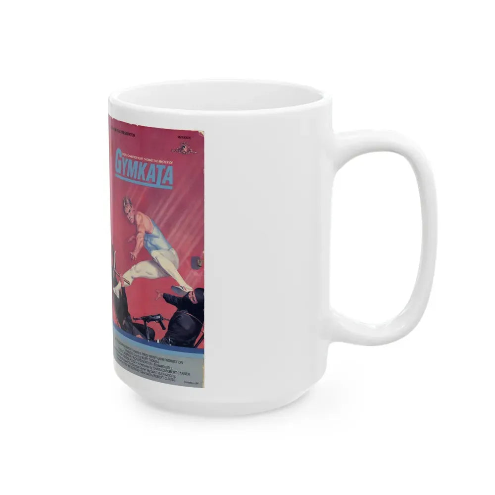 GYMKATA (VHS COVER) - White Coffee Mug - Go Mug Yourself