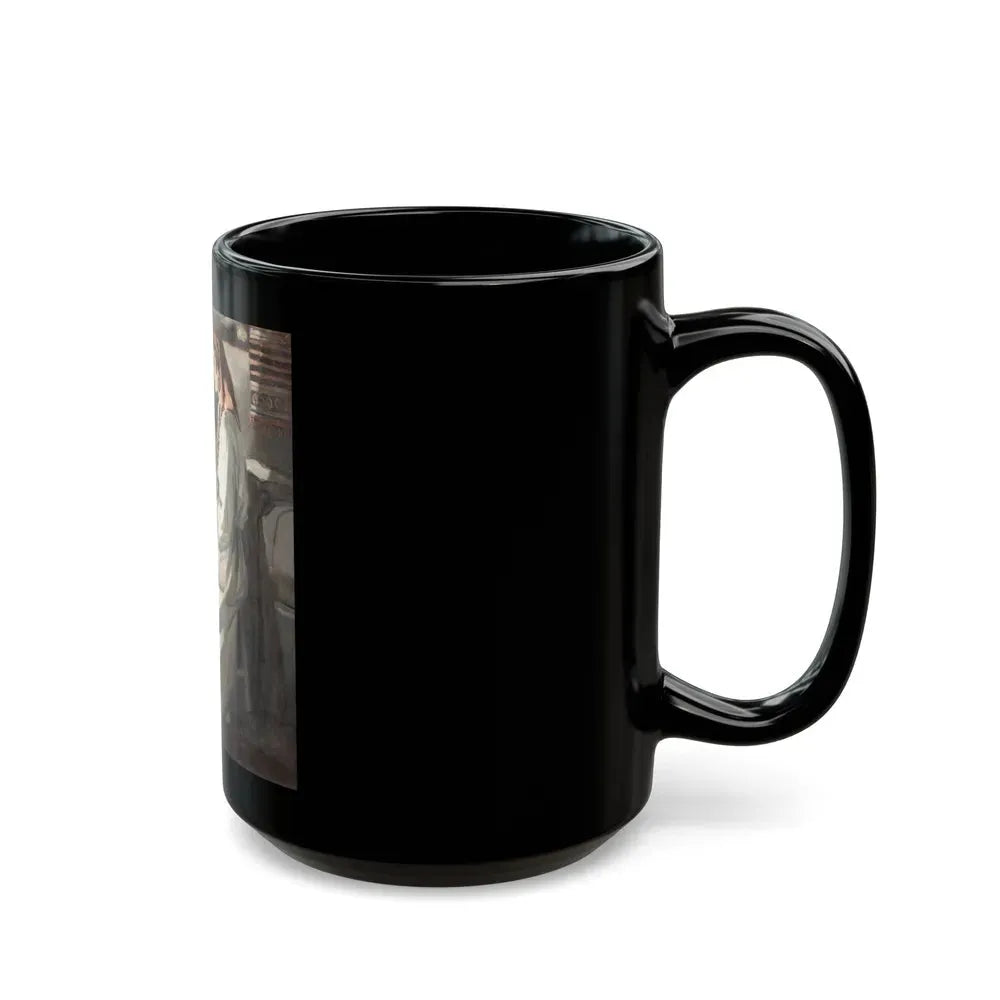 Gypsy with Injured Man - Black Coffee Mug - Go Mug Yourself