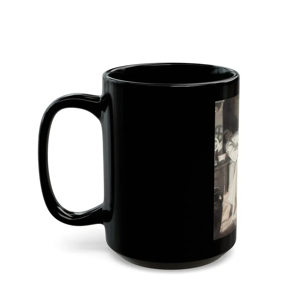 Gypsy with Injured Man - Black Coffee Mug - Go Mug Yourself