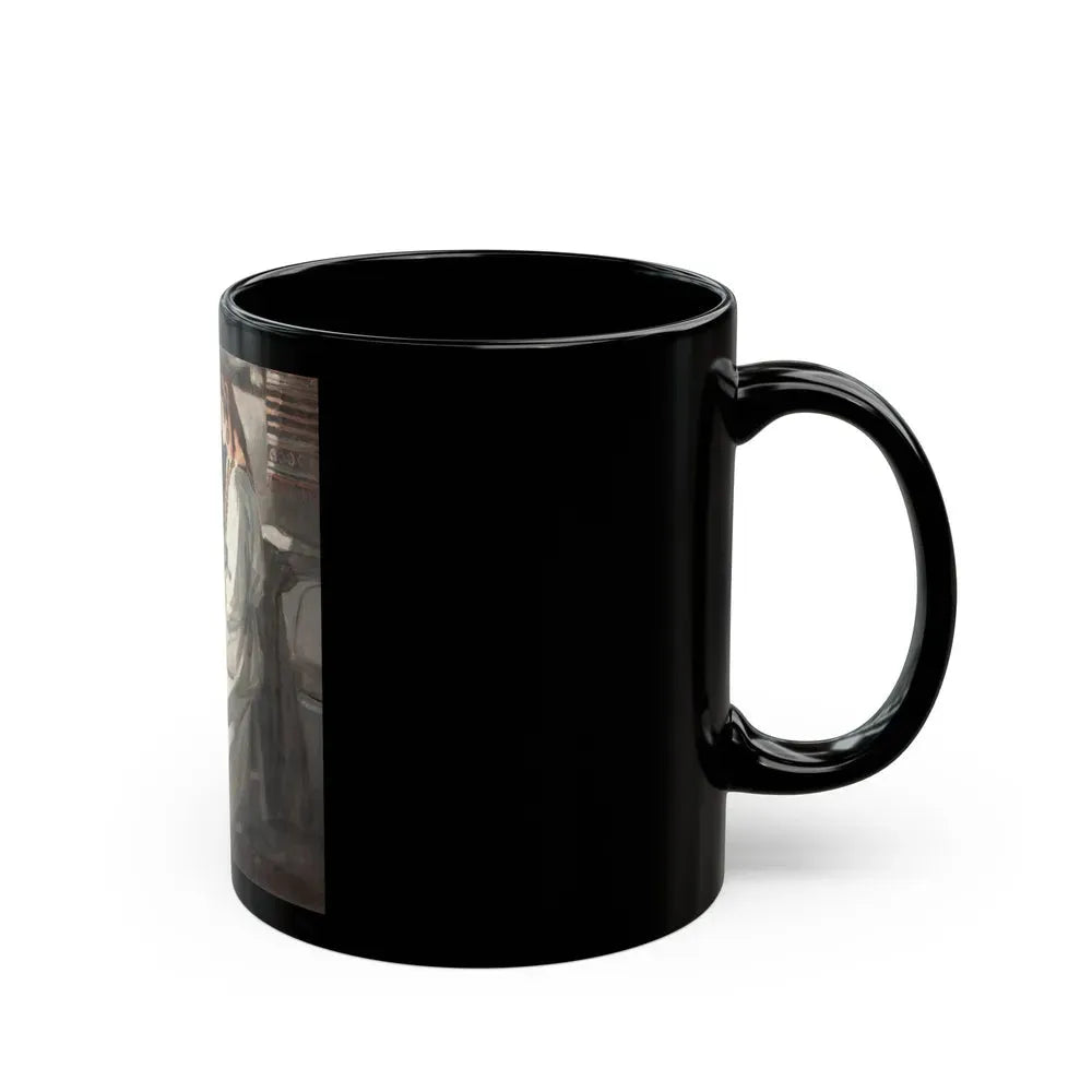 Gypsy with Injured Man - Black Coffee Mug - Go Mug Yourself