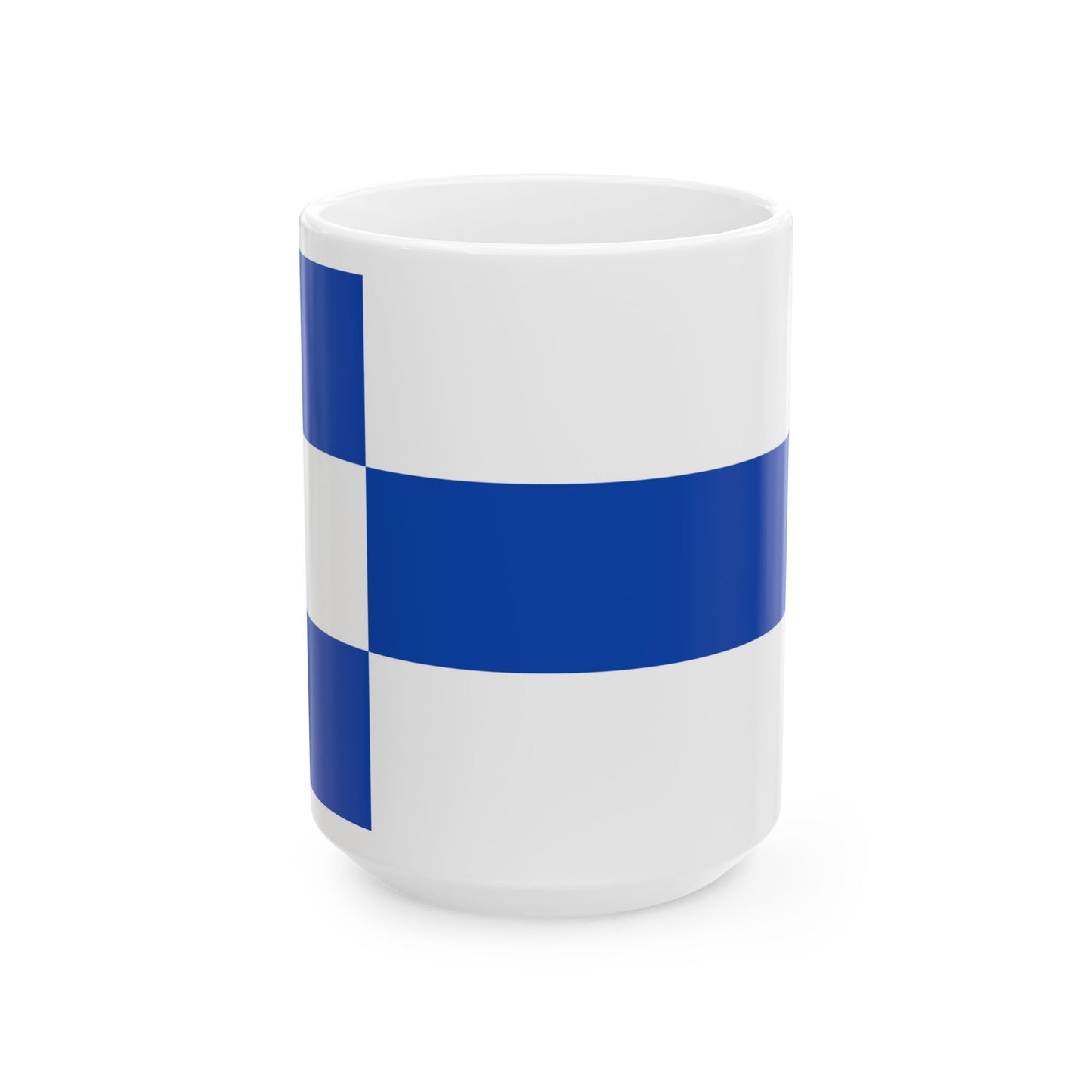 Haapsalu lipp (Estonia) White Coffee Mug-15oz-Go Mug Yourself