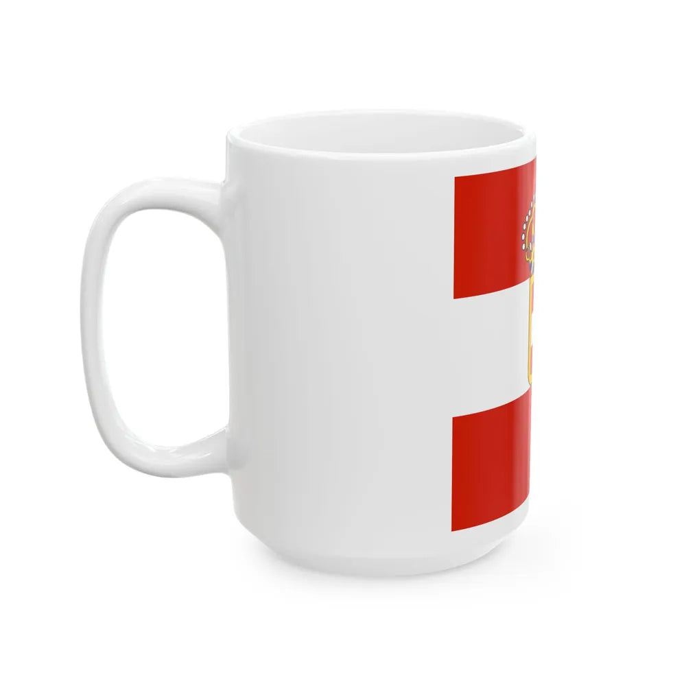 Habsburg Admirals Flag 1828 (Austria) White Coffee Mug - Go Mug Yourself