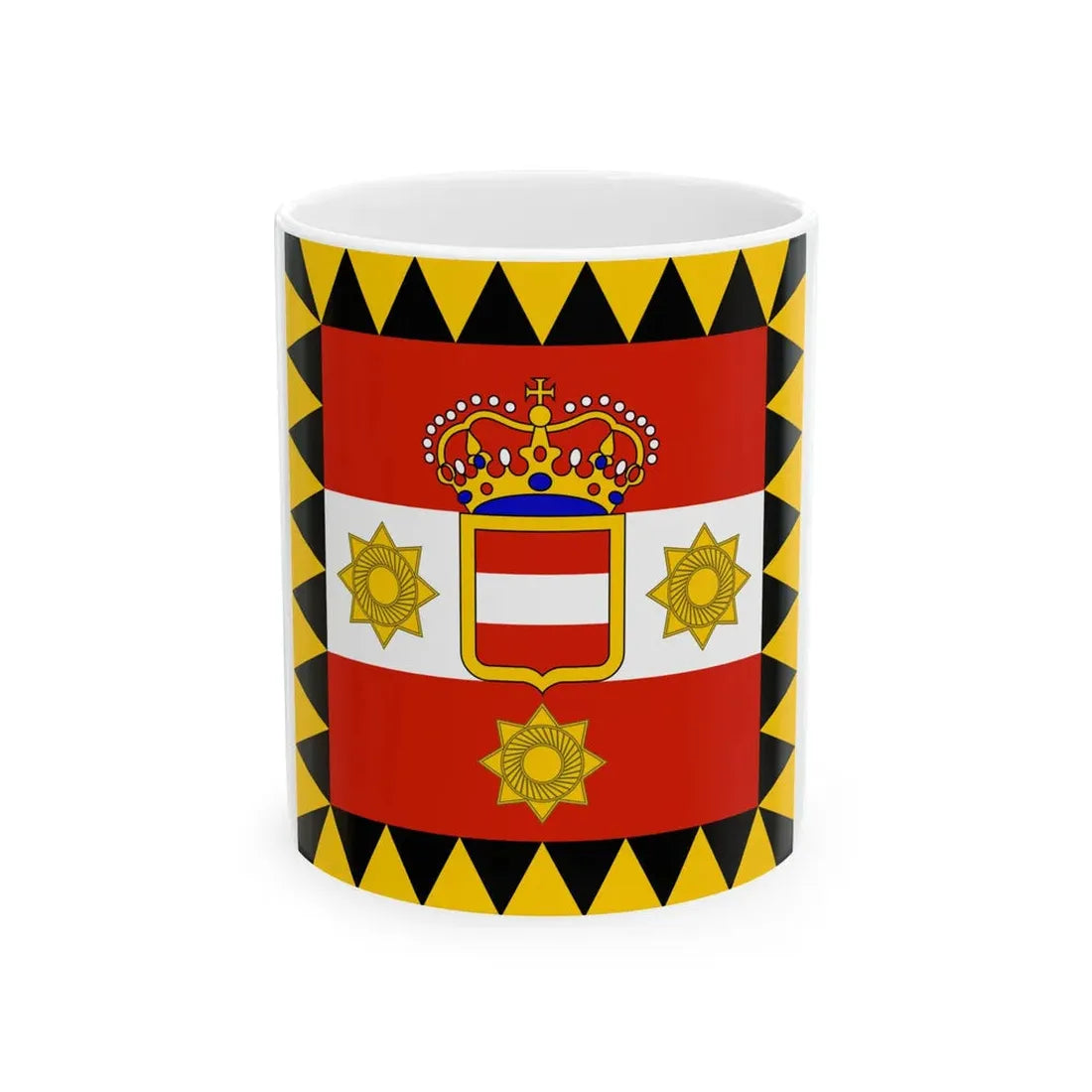 Habsburg Admirals Flag (Austria) White Coffee Mug 11oz - Go Mug Yourself