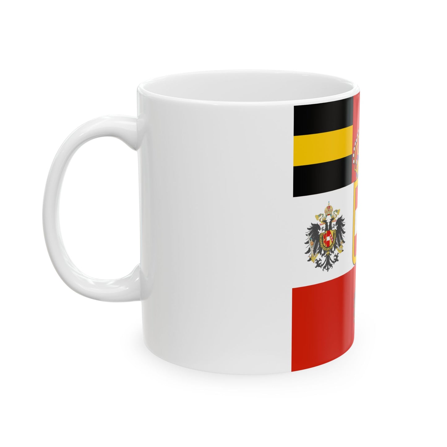 Habsburg Field Marshals Flag (Austria) White Coffee Mug-Go Mug Yourself