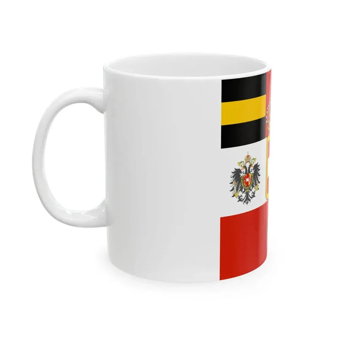 Habsburg Field Marshals Flag (Austria) White Coffee Mug - Go Mug Yourself