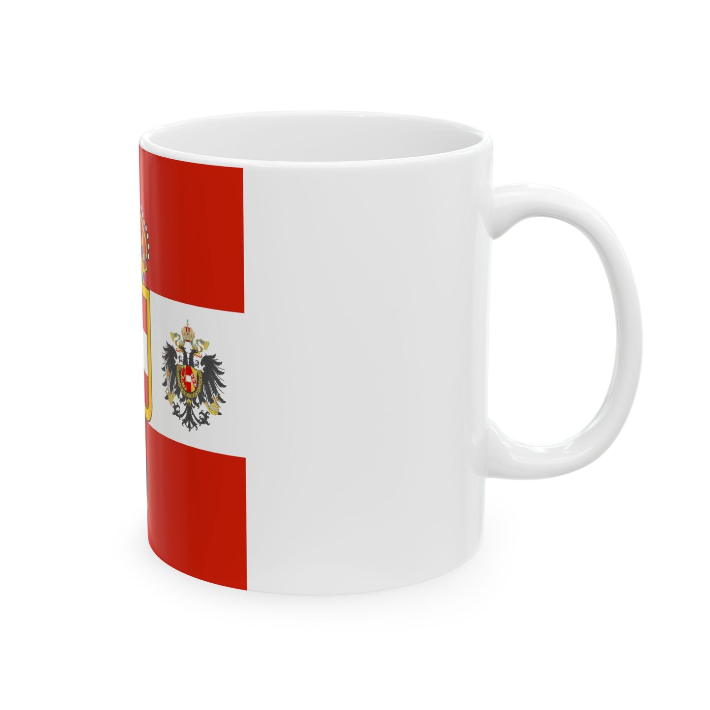 Habsburg Field Marshals Flag (Austria) White Coffee Mug-Go Mug Yourself