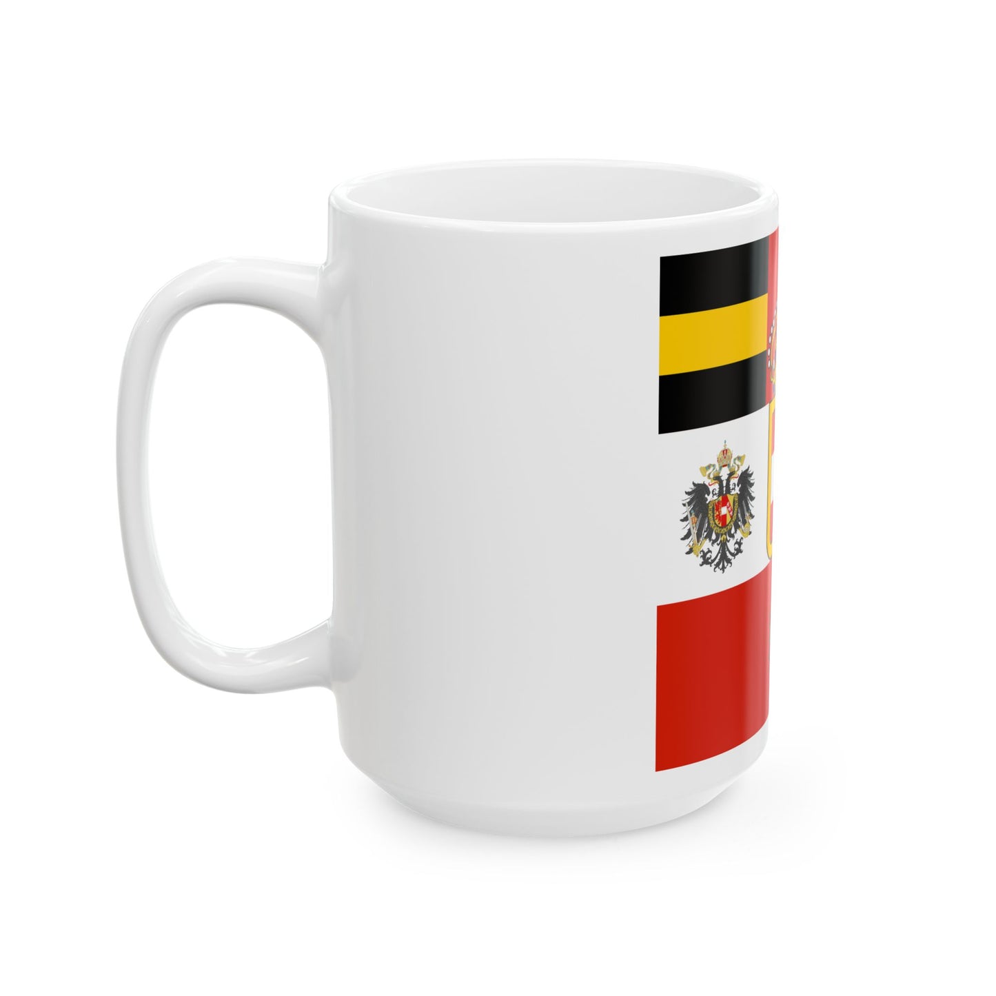 Habsburg Field Marshals Flag (Austria) White Coffee Mug-Go Mug Yourself