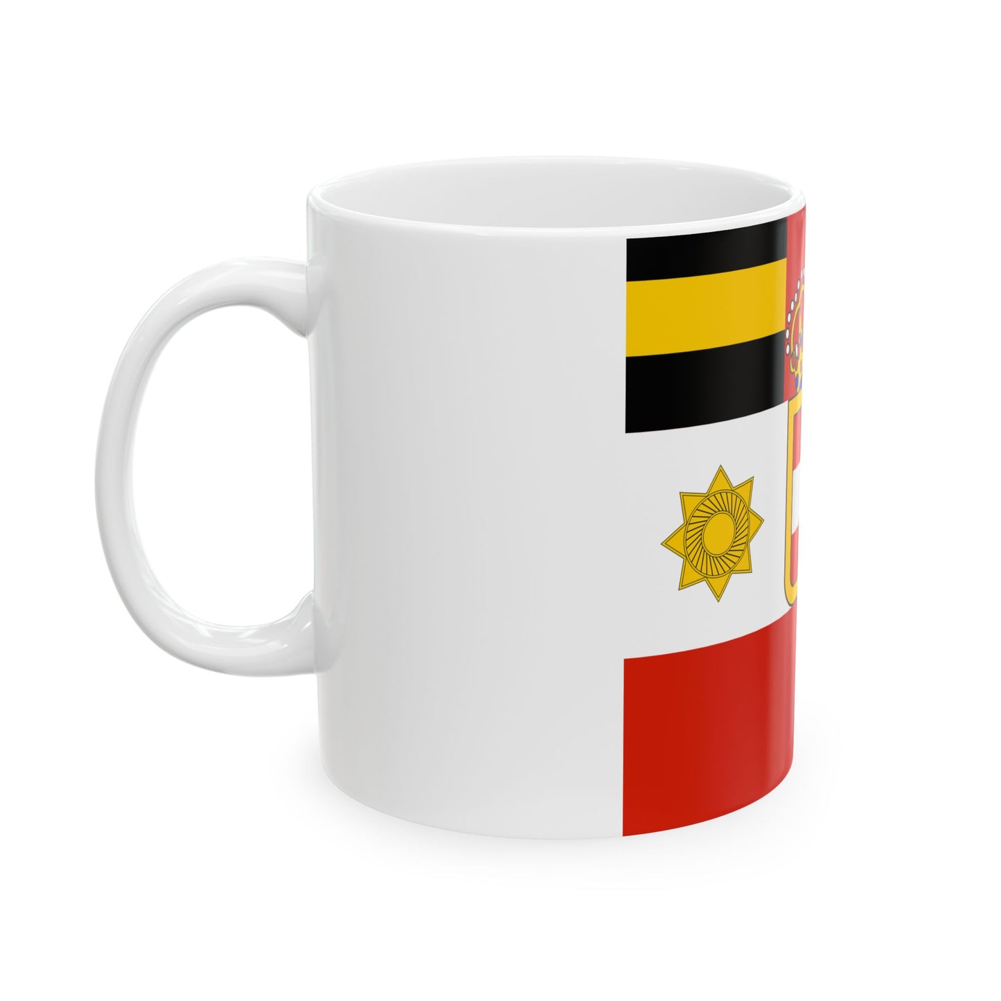 Habsburg Lieutenant Field Marshals Flag (Austria) White Coffee Mug-Go Mug Yourself