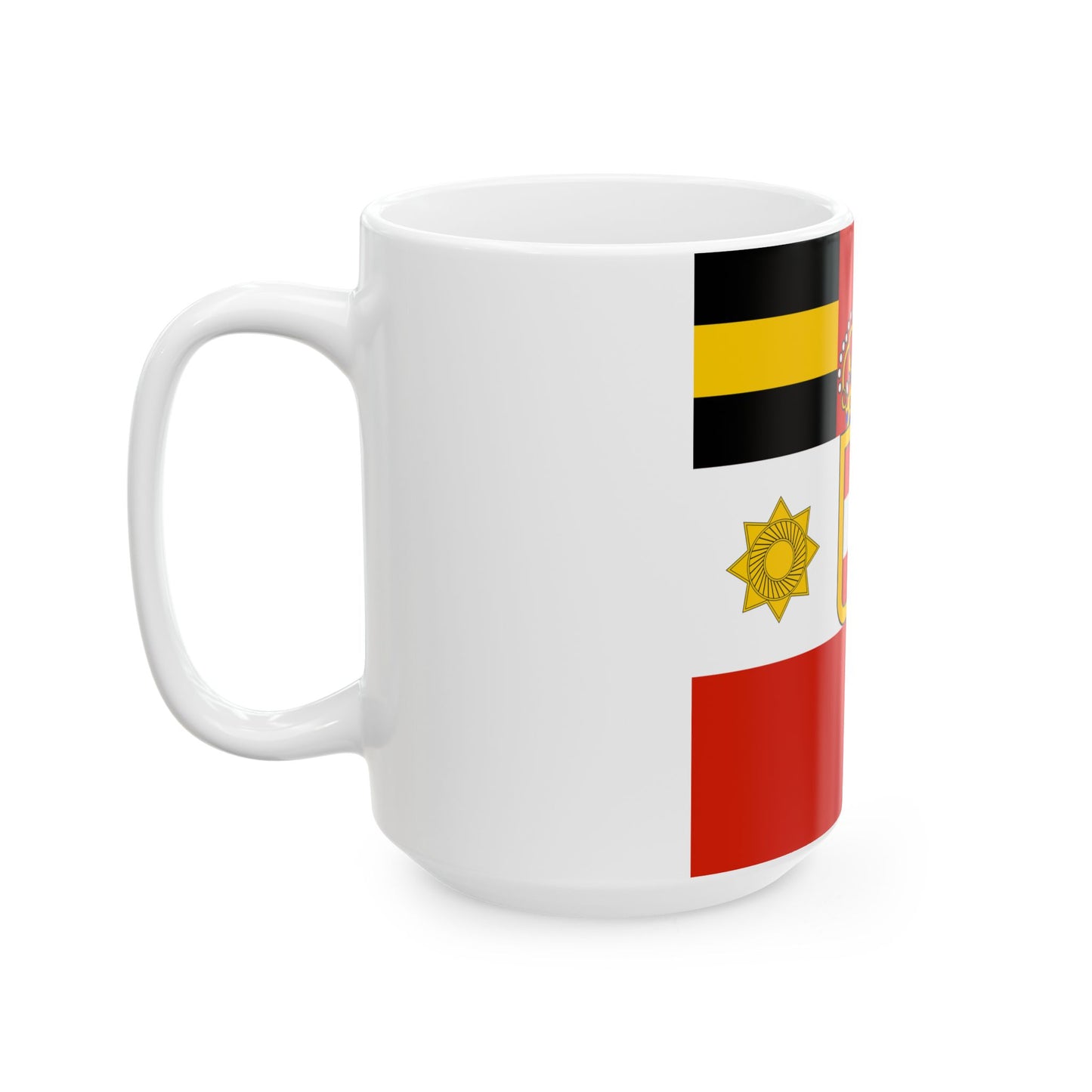 Habsburg Lieutenant Field Marshals Flag (Austria) White Coffee Mug-Go Mug Yourself
