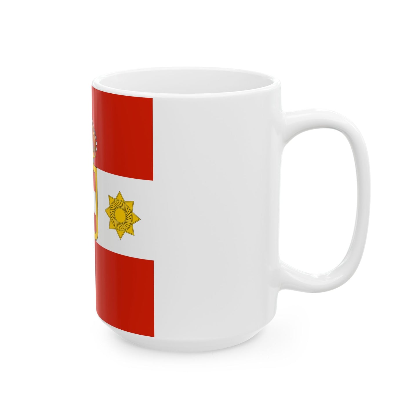 Habsburg Lieutenant Field Marshals Flag (Austria) White Coffee Mug-Go Mug Yourself