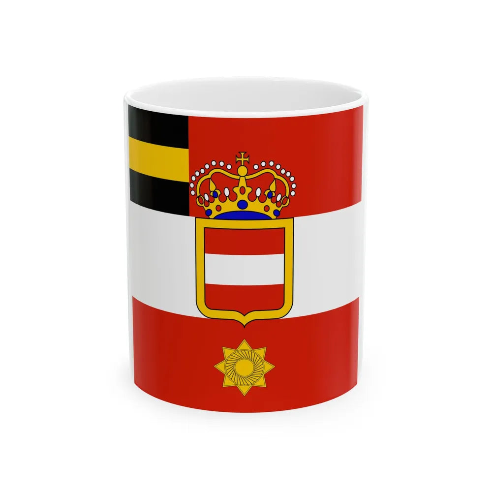 Habsburg Major Generals Flag (Austria) White Coffee Mug 11oz - Go Mug Yourself