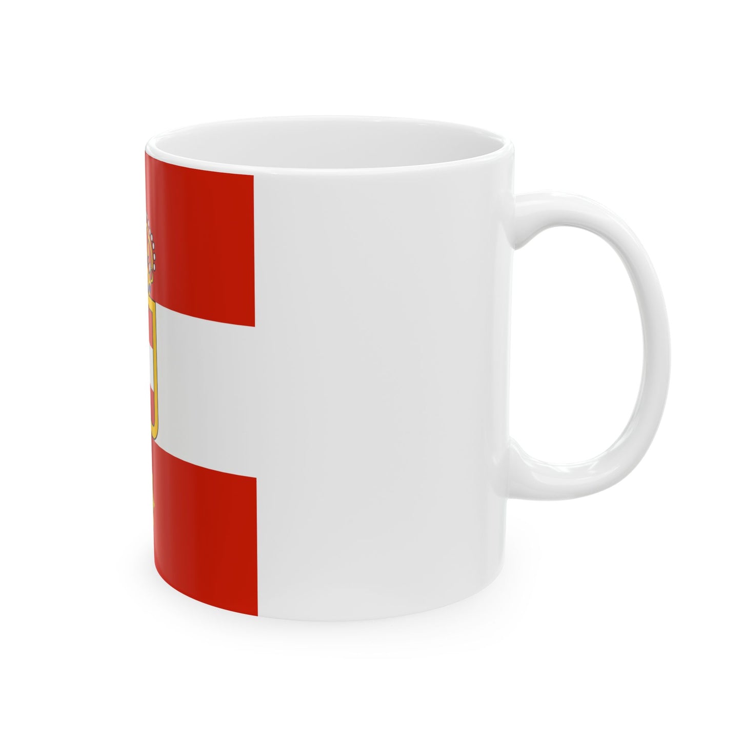 Habsburg Major Generals Flag (Austria) White Coffee Mug-Go Mug Yourself