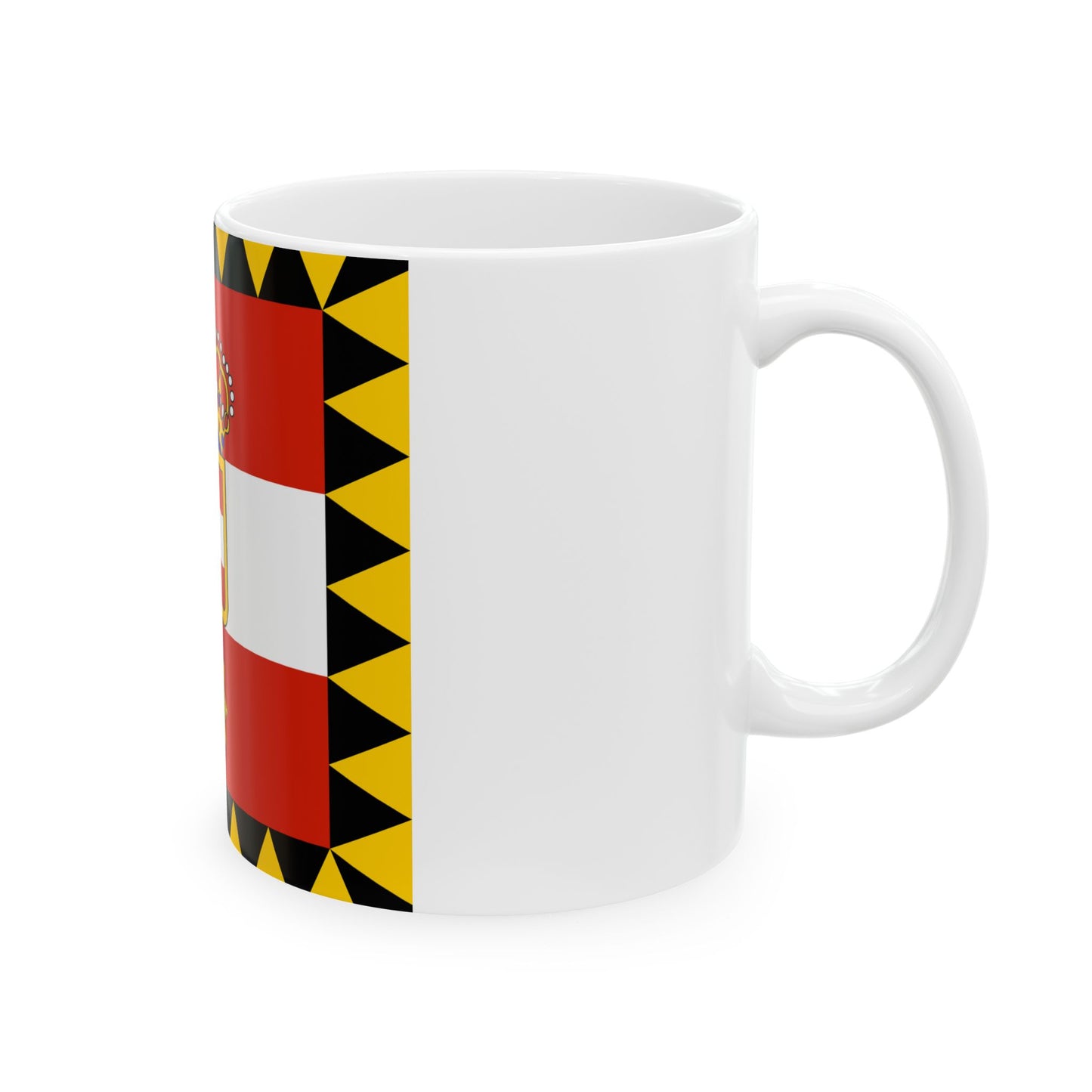 Habsburg Rear Admirals Flag (Austria) White Coffee Mug-Go Mug Yourself