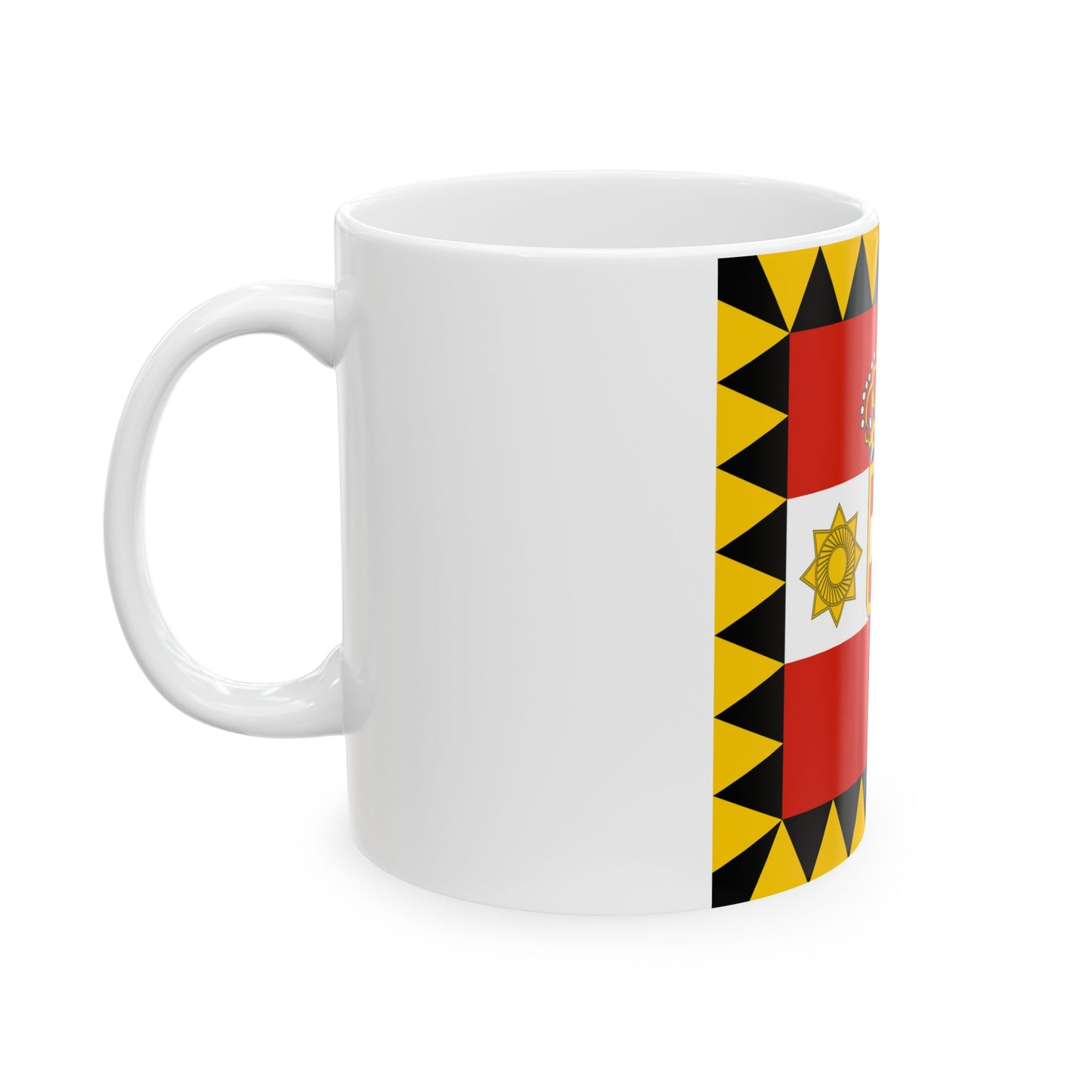 Habsburg Vice Admirals Flag (Austria) White Coffee Mug-Go Mug Yourself
