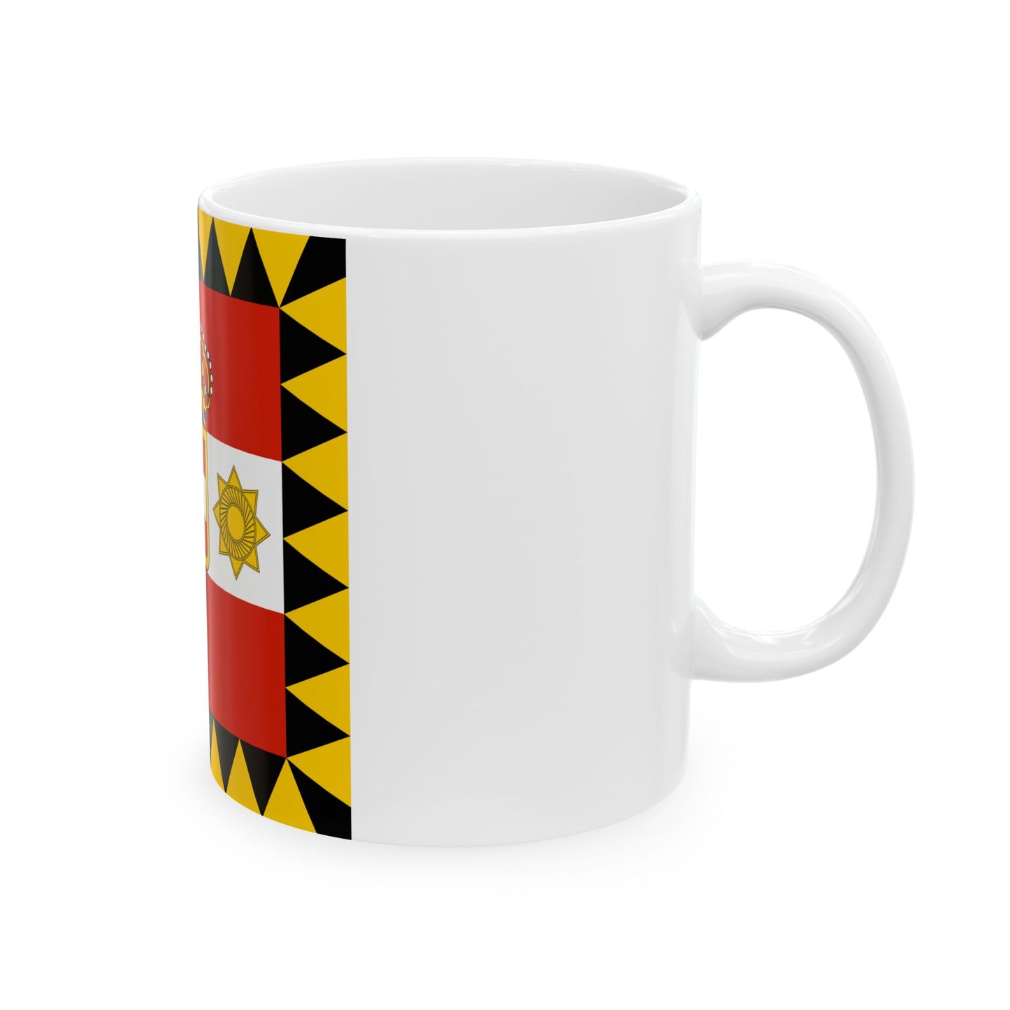 Habsburg Vice Admirals Flag (Austria) White Coffee Mug-Go Mug Yourself
