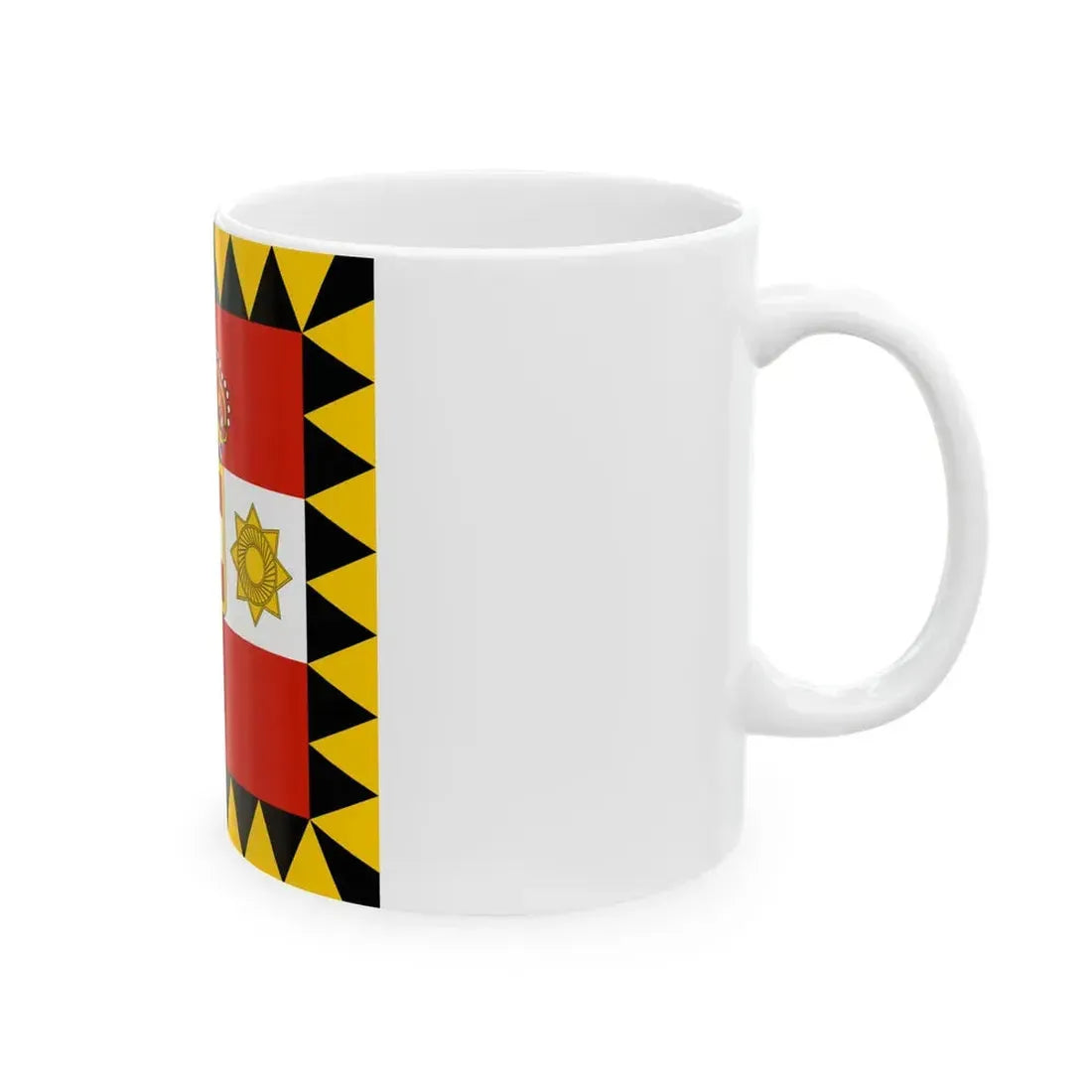 Habsburg Vice Admirals Flag (Austria) White Coffee Mug - Go Mug Yourself