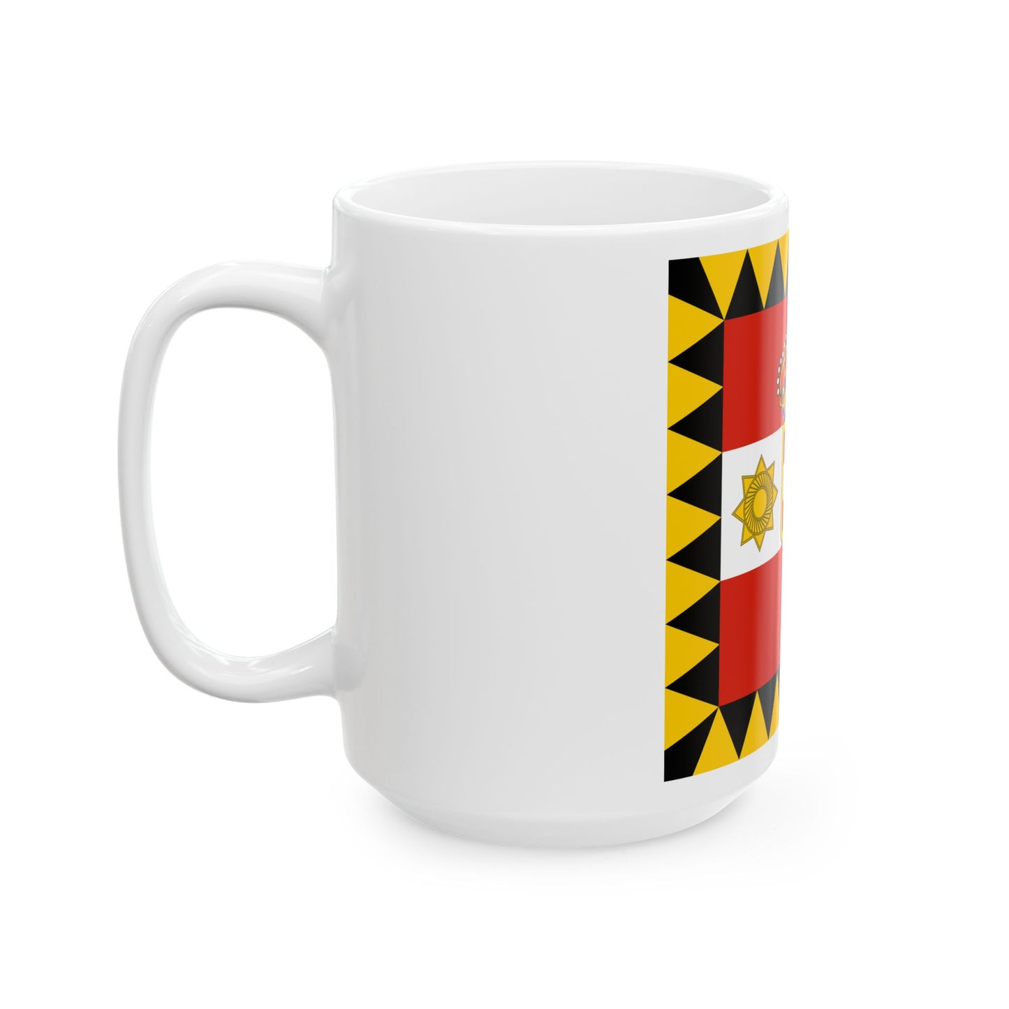 Habsburg Vice Admirals Flag (Austria) White Coffee Mug-Go Mug Yourself