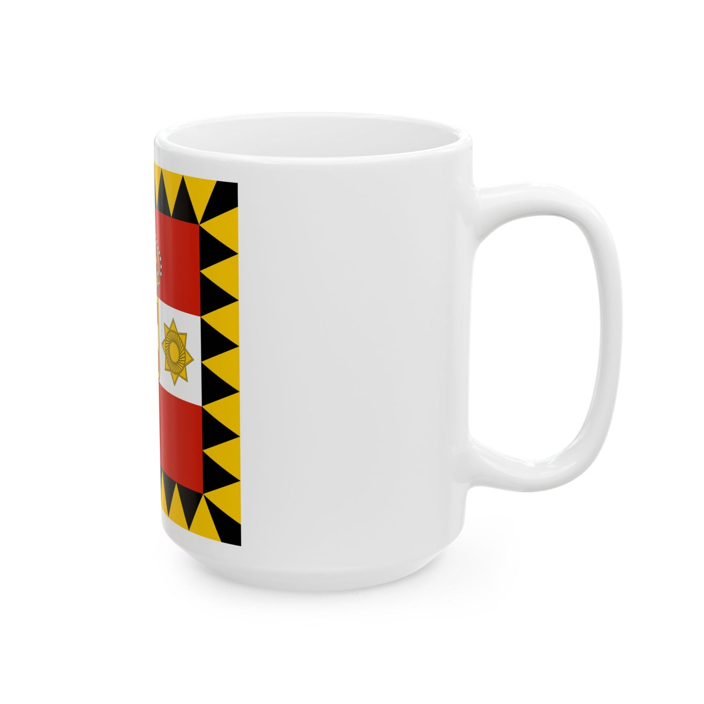 Habsburg Vice Admirals Flag (Austria) White Coffee Mug-Go Mug Yourself