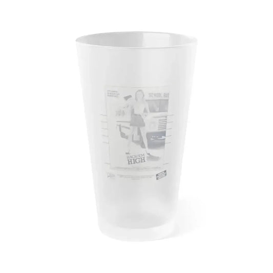 HACK'EM HIGH (CEMETERY HIGH) 1988 Movie Poster - Frosted Pint Glass 16oz 16oz Frosted - Go Mug Yourself