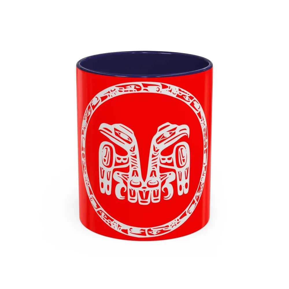 Haida Flag - Accent Coffee Mug 11oz Navy - Go Mug Yourself