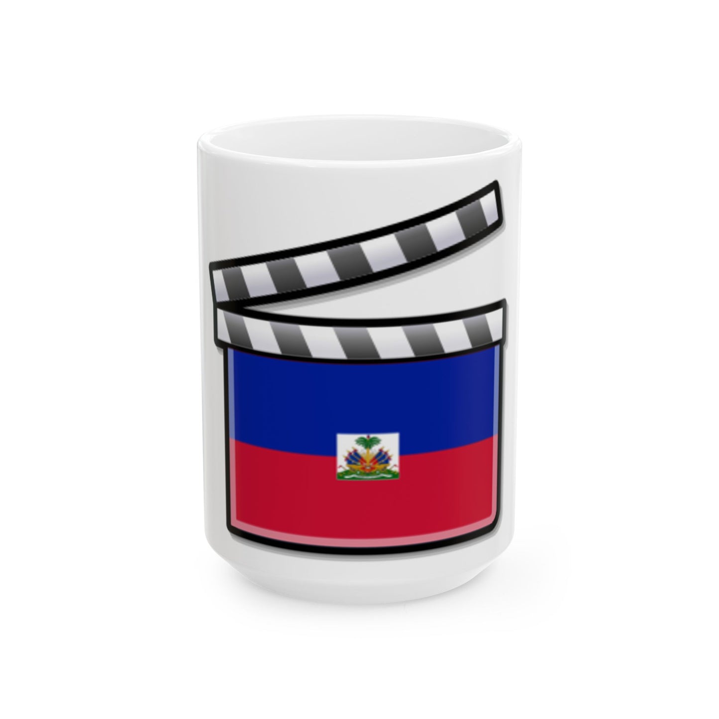 Haiti film clapperboard (Haiti) White Coffee Mug-15oz-Go Mug Yourself