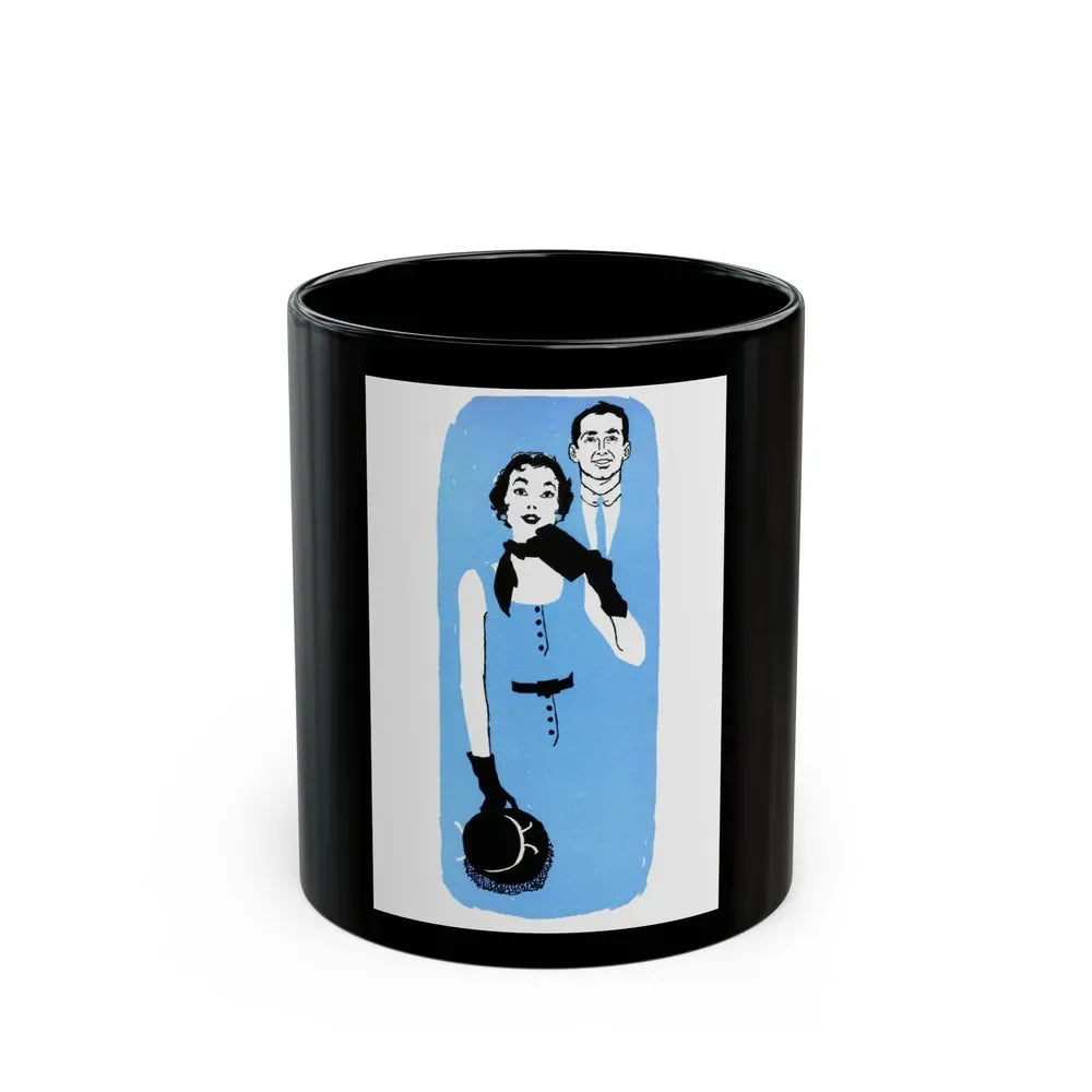Half a Marriage (2), Redbook, November 1954 - Black Coffee Mug 11oz - Go Mug Yourself