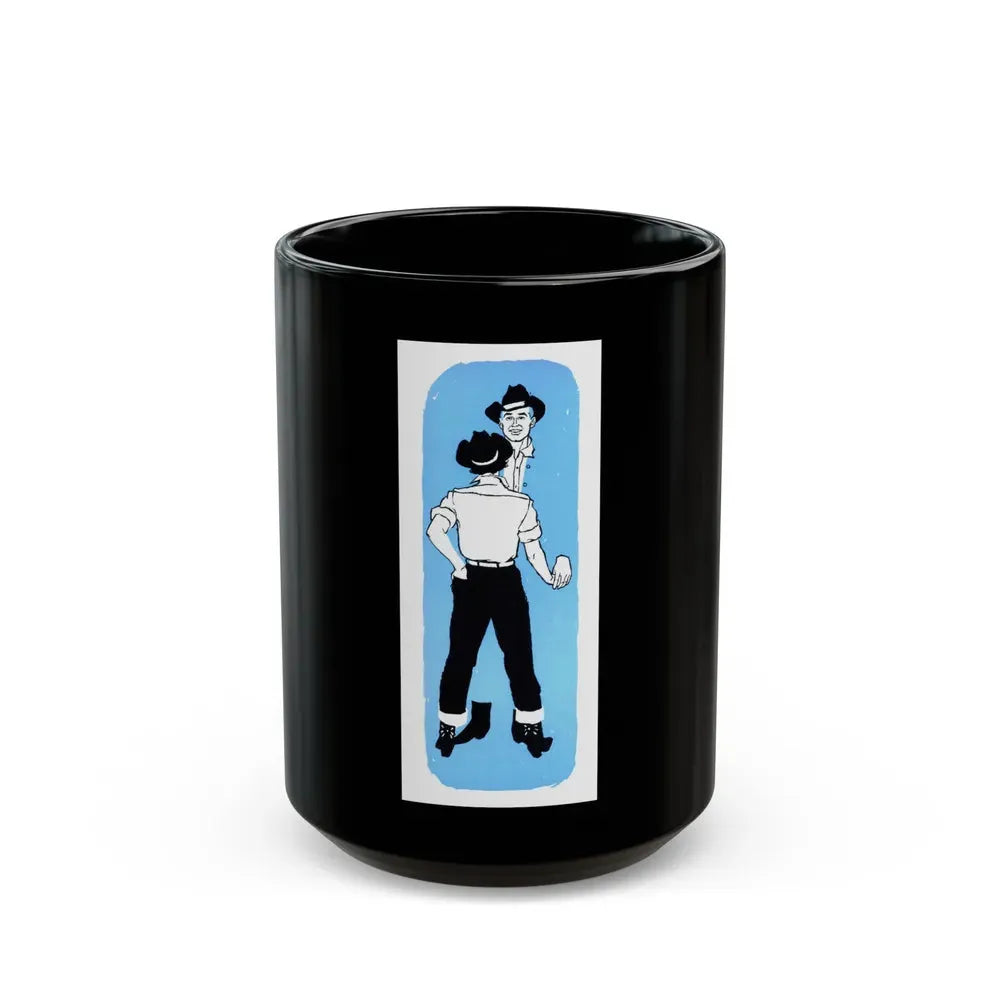 Half a Marriage (3), Redbook, November 1954 - Black Coffee Mug 15oz - Go Mug Yourself