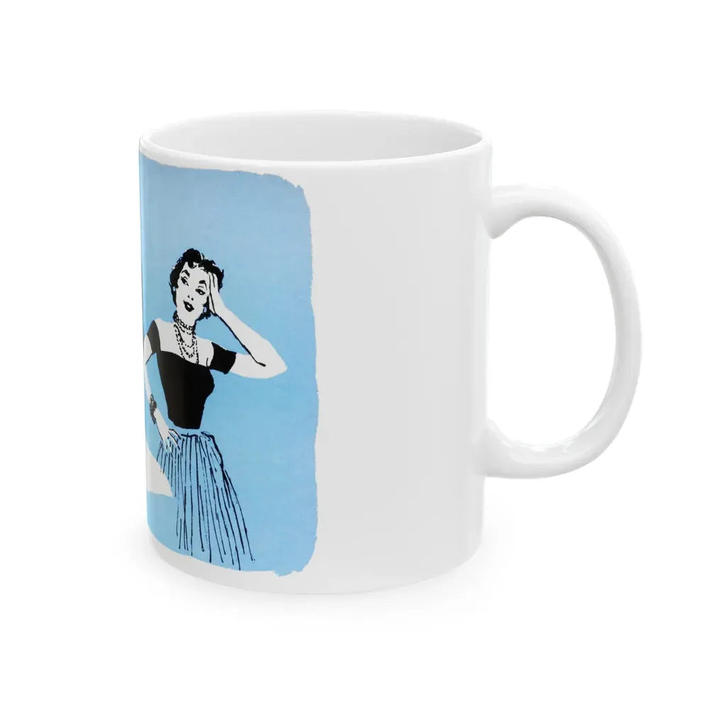 Half a Marriage (4), Redbook, November 1954 - White Coffee Mug - Go Mug Yourself