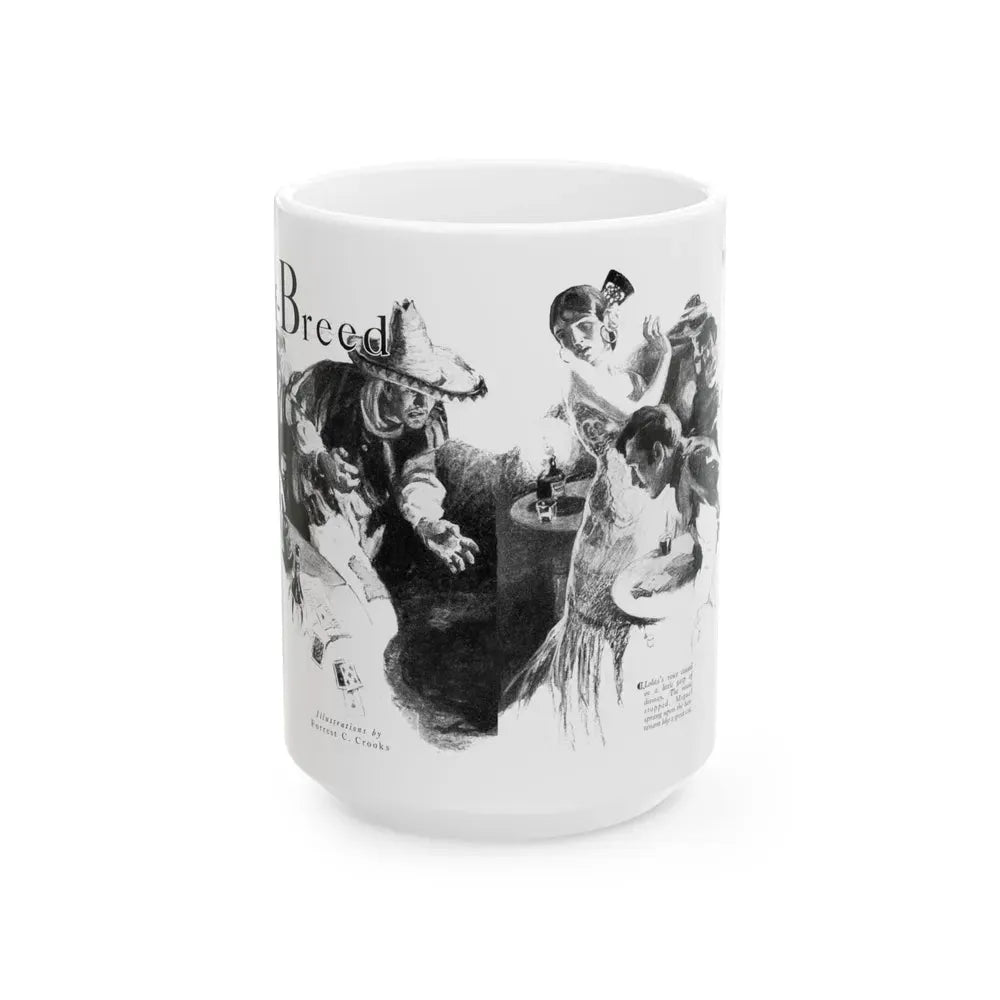 Half-Breed (1), Cosmopolitan, December 1929 - White Coffee Mug 15oz - Go Mug Yourself