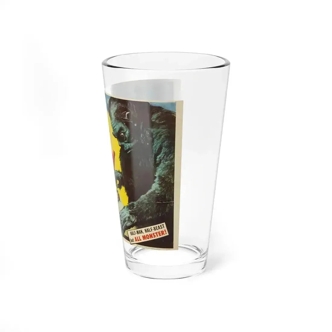 HALF HUMAN 1955 Movie Poster - Pint Glass 16oz - Go Mug Yourself