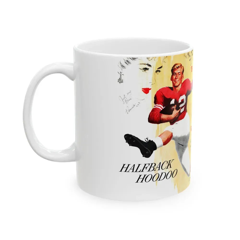 Halfback Hoodoo, Collier's, October 11, 1952 - White Coffee Mug - Go Mug Yourself