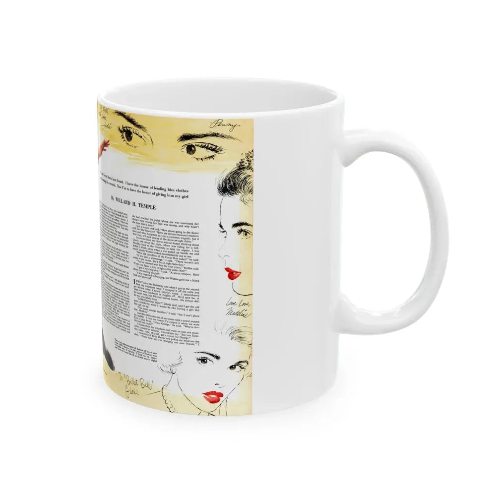 Halfback Hoodoo, Collier's, October 11, 1952 - White Coffee Mug - Go Mug Yourself