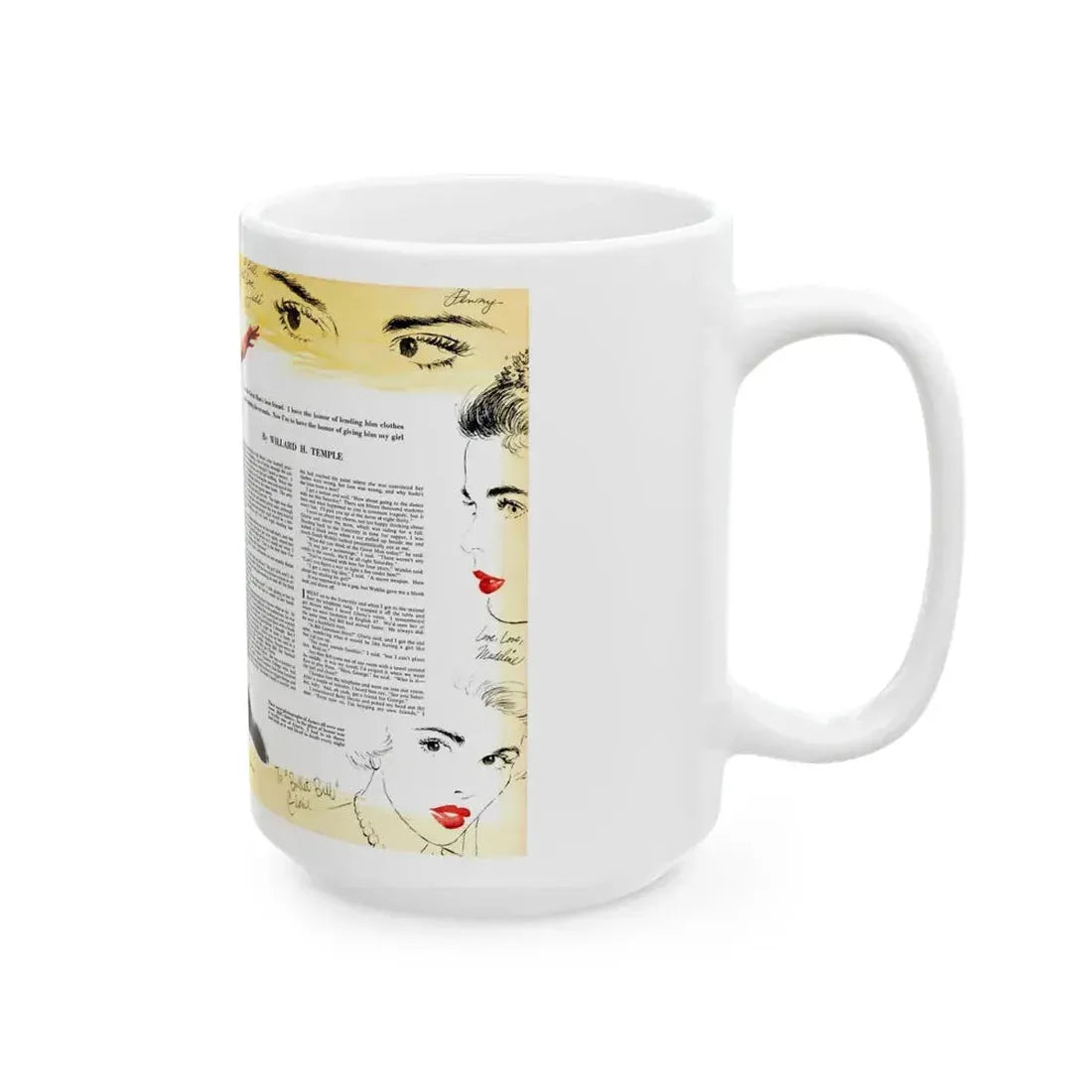 Halfback Hoodoo, Collier's, October 11, 1952 - White Coffee Mug - Go Mug Yourself