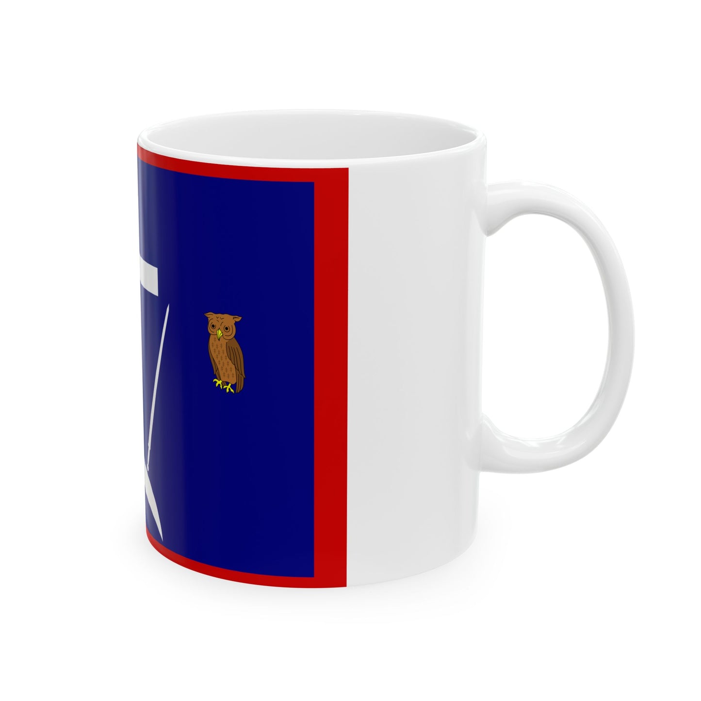 Halkidiki flag 1821 (Greece) White Coffee Mug-Go Mug Yourself