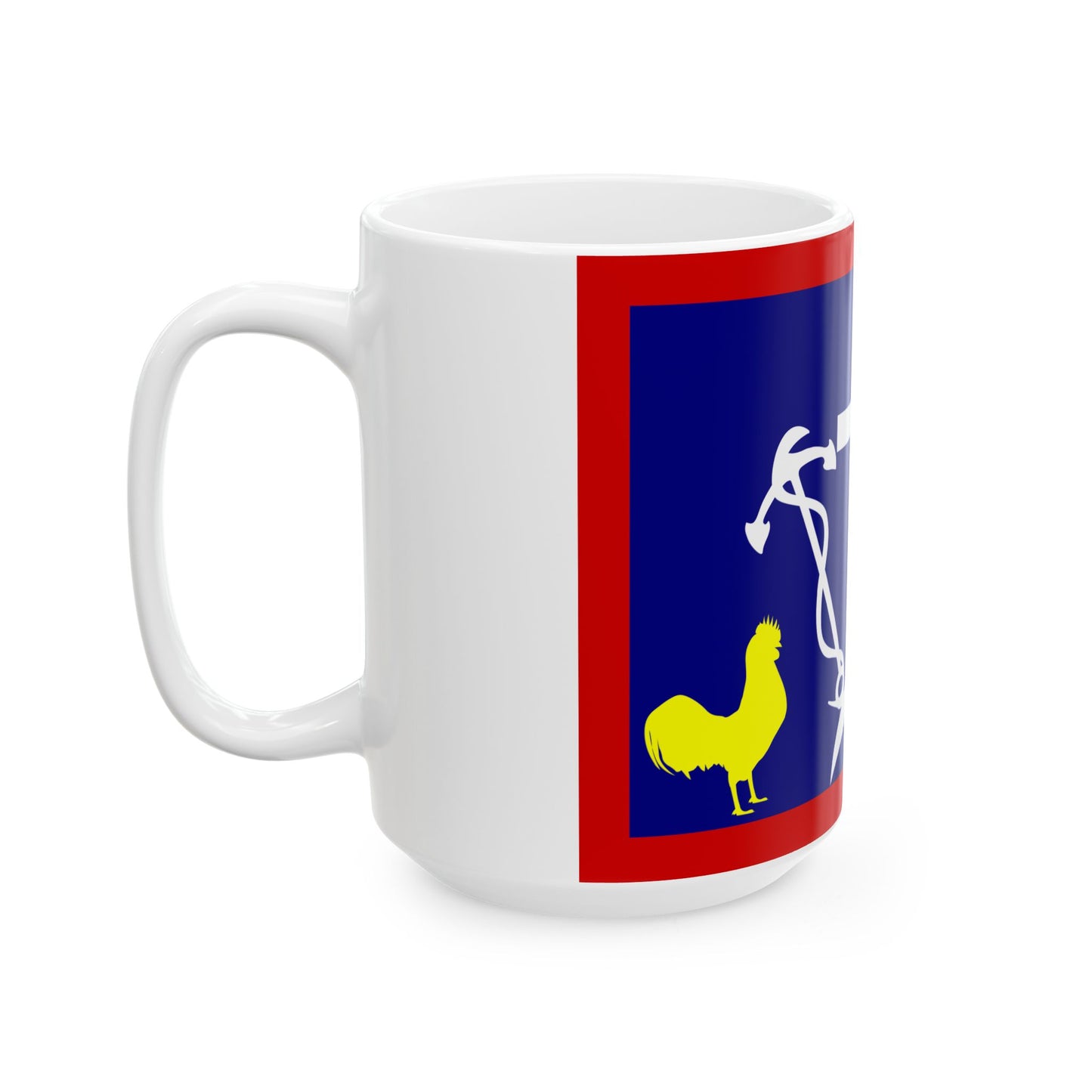 Halkidiki flag 1821 (Greece) White Coffee Mug-Go Mug Yourself