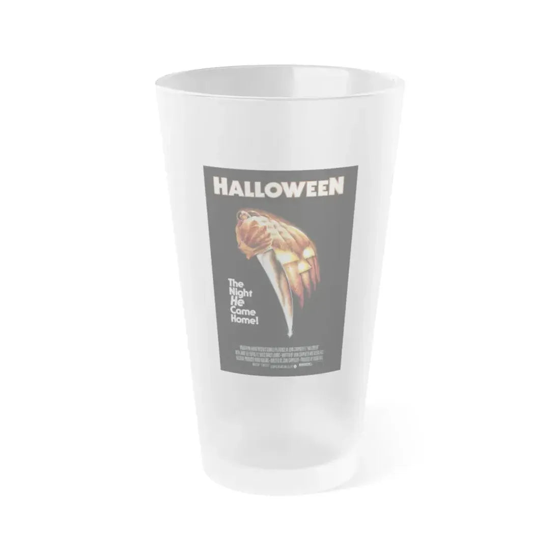 HALLOWEEN 1978 Movie Poster - Frosted Pint Glass 16oz 16oz Frosted - Go Mug Yourself