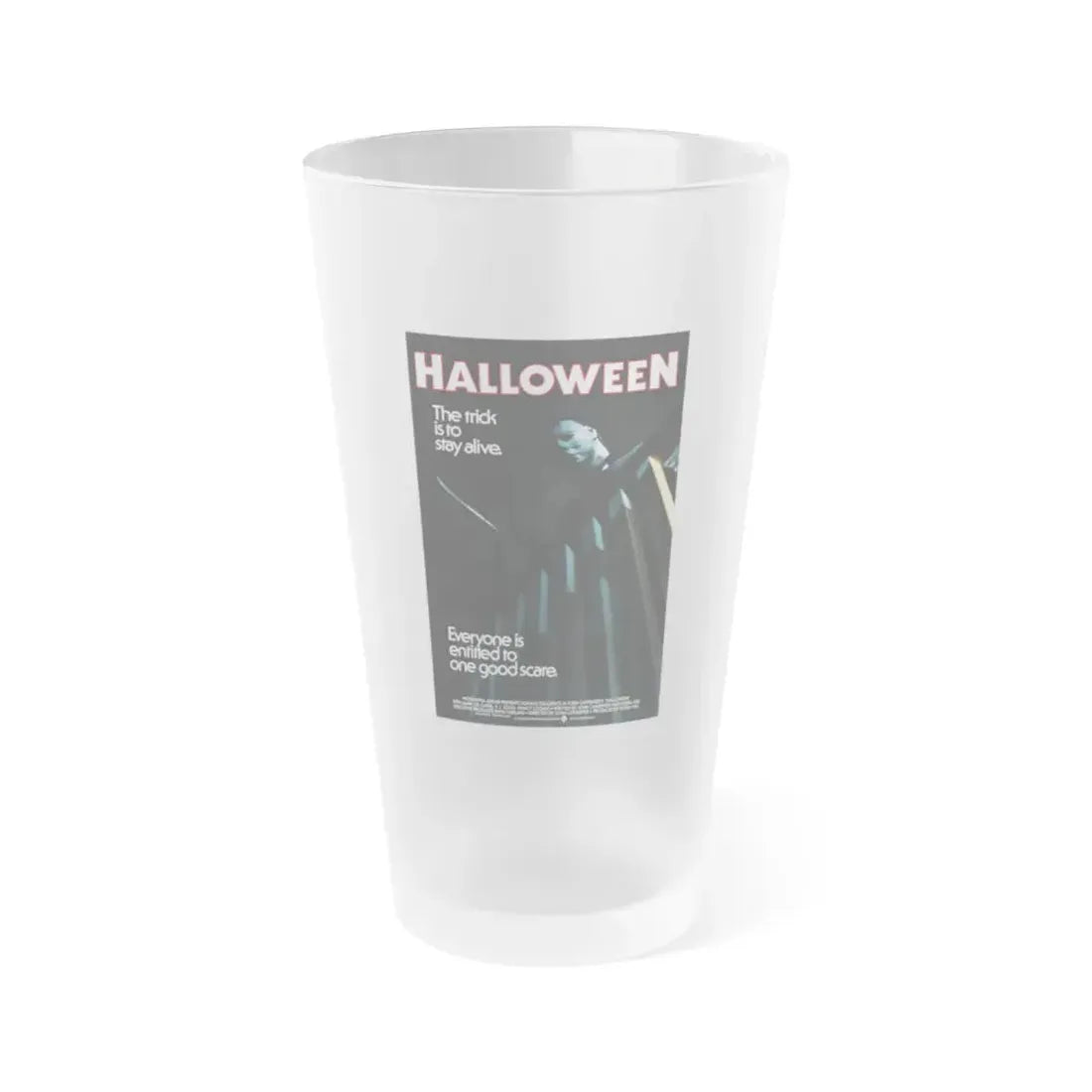 HALLOWEEN (3) 1978 Movie Poster - Frosted Pint Glass 16oz 16oz Frosted - Go Mug Yourself