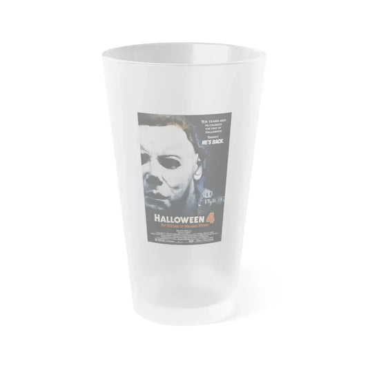 HALLOWEEN 4 1988 Movie Poster - Frosted Pint Glass 16oz 16oz Frosted - Go Mug Yourself