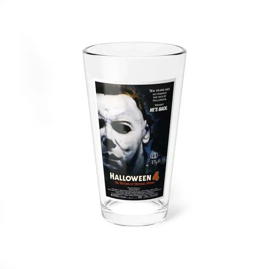 HALLOWEEN 4 1988 Movie Poster - Pint Glass 16oz 16oz - Go Mug Yourself