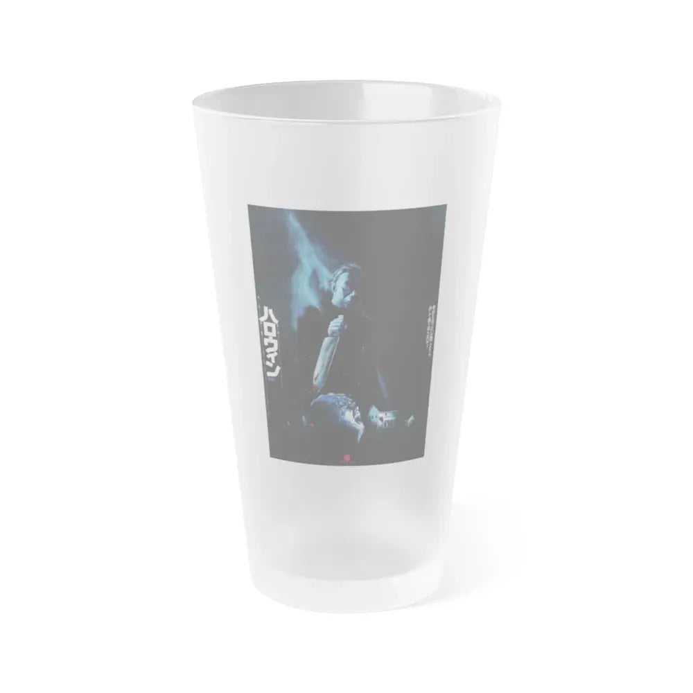 HALLOWEEN (ASIAN) 1978 Movie Poster - Frosted Pint Glass 16oz 16oz Frosted - Go Mug Yourself