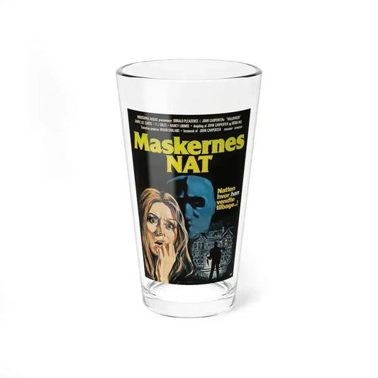 HALLOWEEN (DANISH) 1978 Movie Poster - Pint Glass 16oz 16oz - Go Mug Yourself